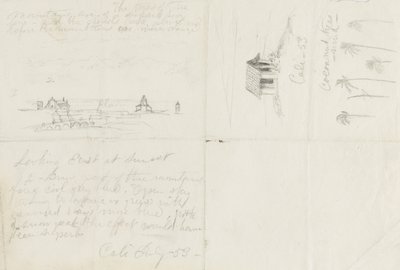 Sketches from Calé, Colombia by Frederic Edwin Church